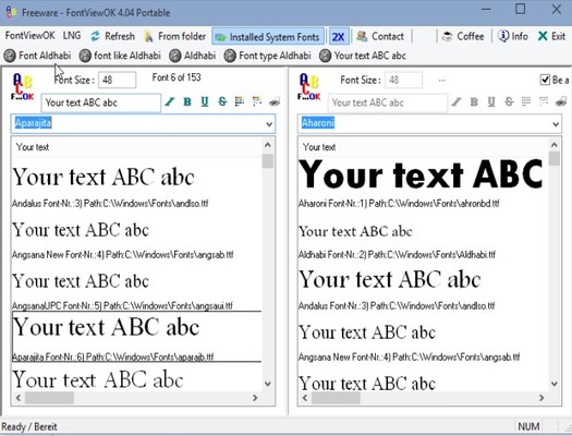 font viewer software windows 10 4