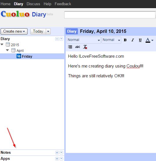 online diary extensions chrome 3