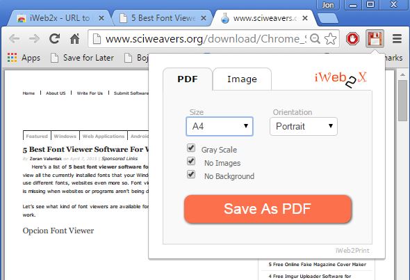 website to pdf extensions chrome 4