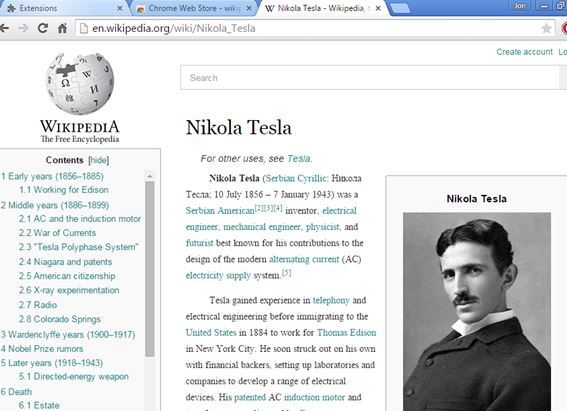 wikipedia beautifier extensions chrome 5