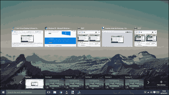windows 10 multiple desktops