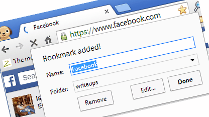 Bookmark Facebook