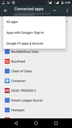 Choose Apps with Google+ Sign-in