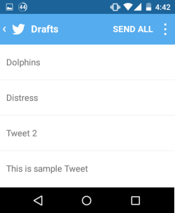 Choose Tweet to Delete