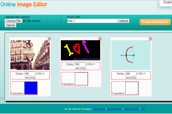GIF Maker feature on Online Image Editor