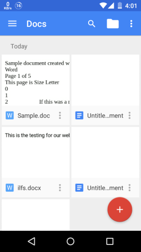 Launch Google Docs