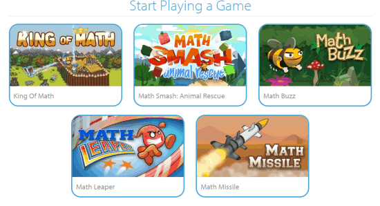 Math Games Homepage