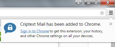 Criptext Chrome Extension