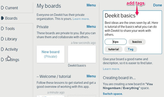Deekit Create Board