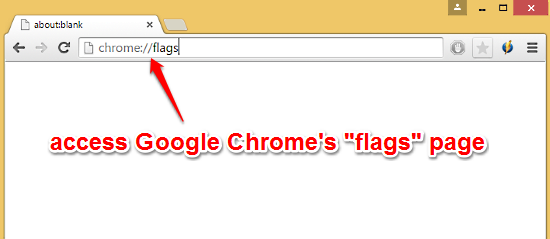 access chrome flags