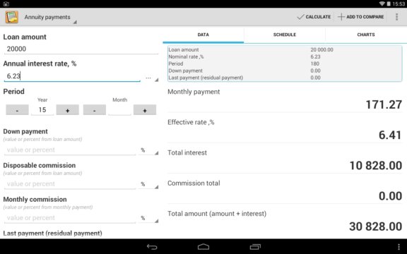 loan calculator apps android 1