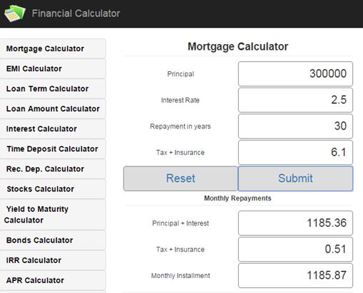 loan calculator extensions chrome 5