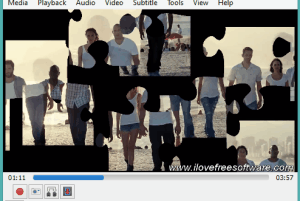 play puzzle game using a video in VLC