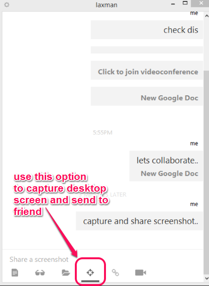 share a screenshot