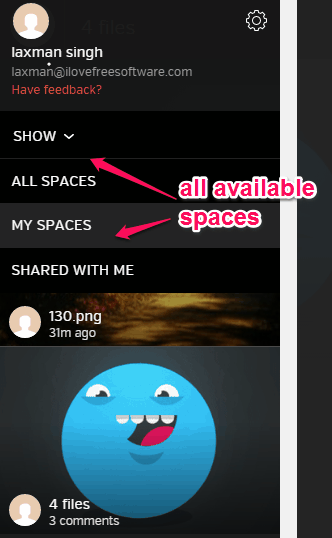 sort files using Spaces