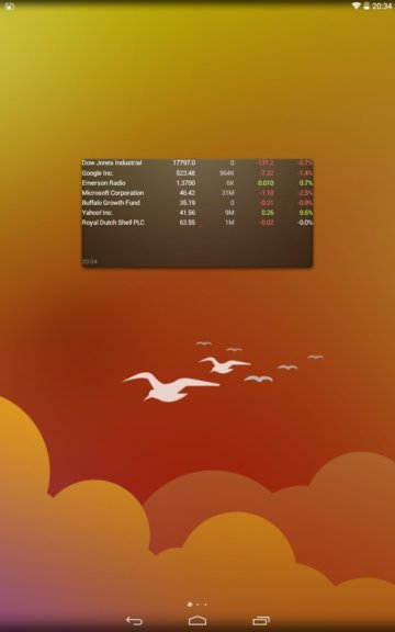 stock market widgets android 1