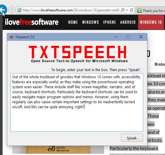 text to speech software windows 10 3