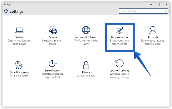 windows 10 modern settings