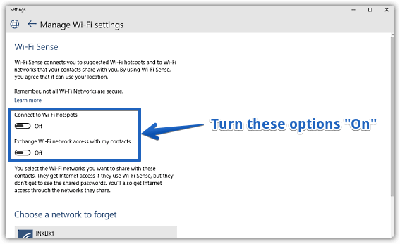 windows 10 wifi sense settings