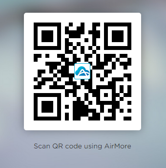 AirMore Web App QR Code