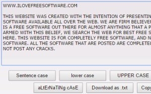 Convertcase.net- convert text to lower case, upper case, sentence case