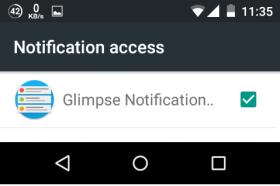 Enable Glimpse Notifications