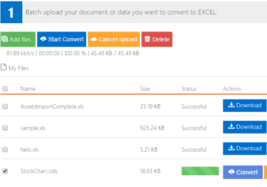Free Online Excel Converter- batch convert files to Excel