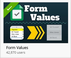 Install Form Values