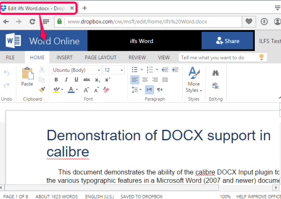 Integrate MS Office with Dropbox to edit MS Office documents stored in Dropbox