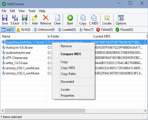 MD5 hash checker software windows 10 2