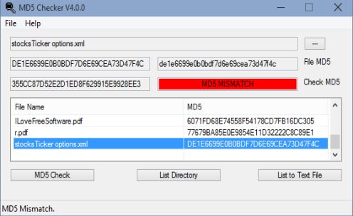 MD5 hash checker software windows 10 3