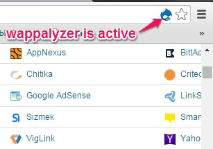 Wappalyzer Browser Extension