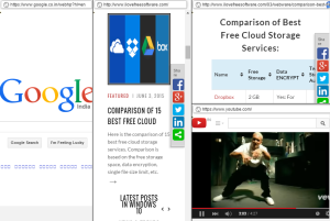 Split Screen Google Chrome extension