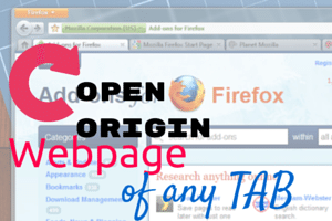 Tab Origin Firefox add-on