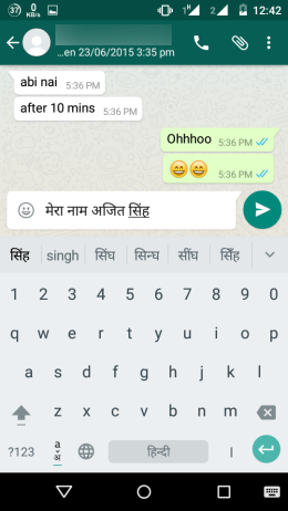 Type in Hindi on Android
