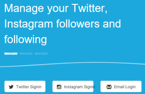 Unfollowers.com- free website to manage Twitter, Instagram followers and following