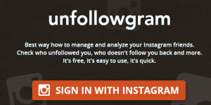 Unfollowgram- see list of your Instagram followers and following people in a web browser