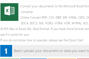 batch convert files to Excel