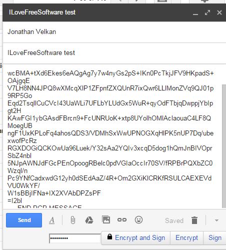 encrypted email extensions chrome 4