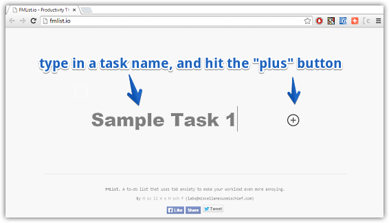 fmlist task creation