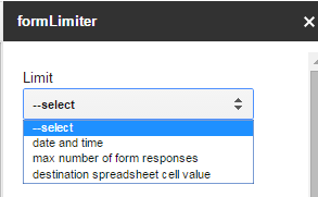 formLimiter Options