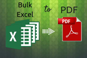 free software to bulk convert Excel to PDF
