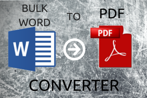 free software to bulk convert Word to PDF