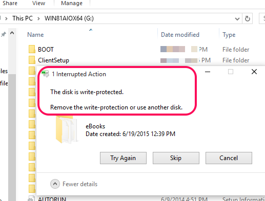 how to set write protection to your USB drives