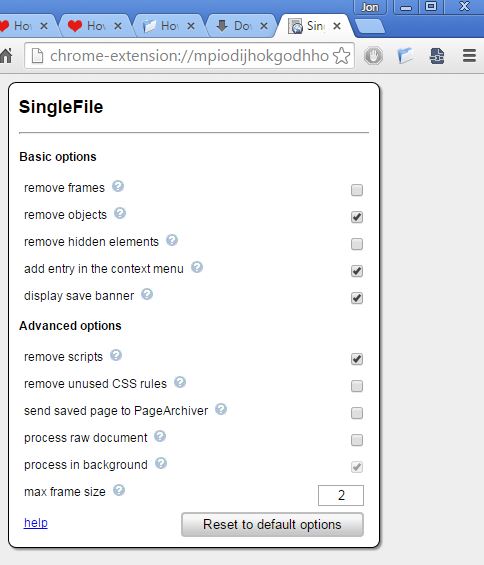 page archiver extensions chrome 2