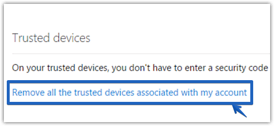 remove trusted devices from microsoft account