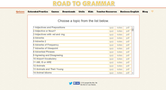 road to grammar