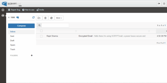 scryptmail in action