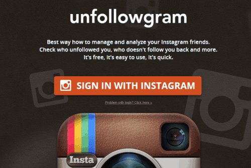 sign in with your Instagram account