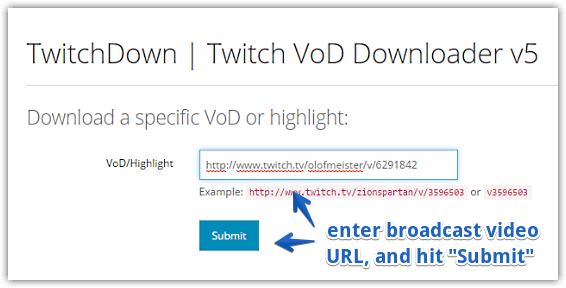 twitchdown download video